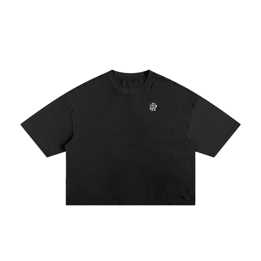 archive 1 - Where Are You? Cropped Distressed Tee